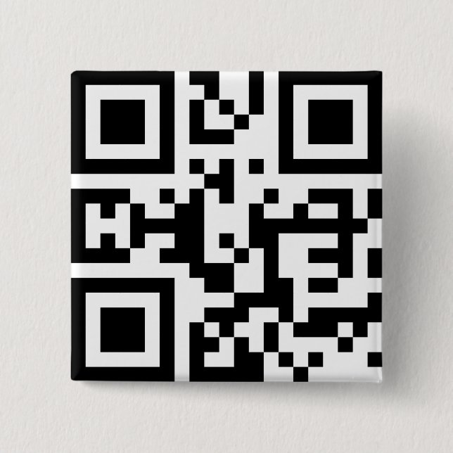 I❤NY -- QR Code 15 Cm Square Badge (Front)