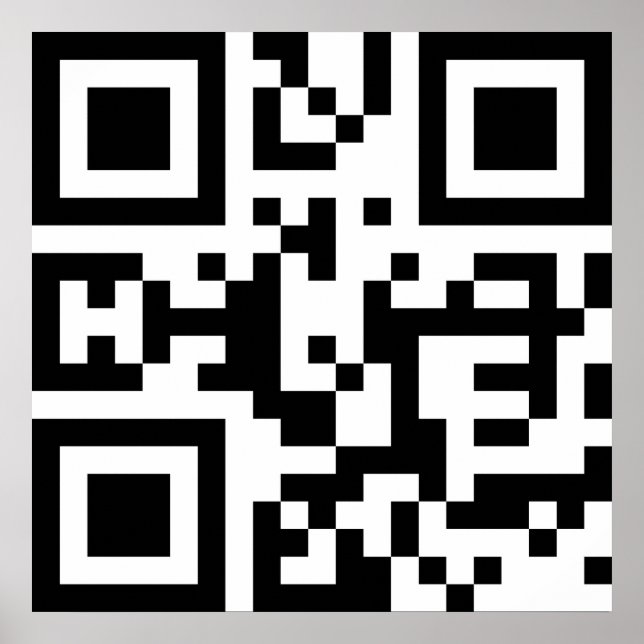 I❤NY -- QR Code Poster (Front)