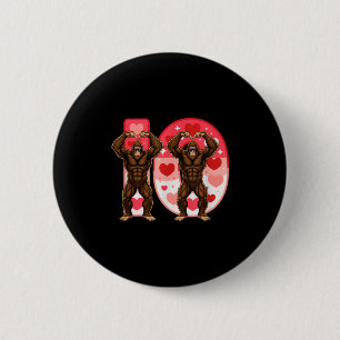 I-o Couples Matching Funny Bigfoot In Midwestern V 6 Cm Round Badge