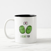 I Olive You Two-Tone Coffee Mug
