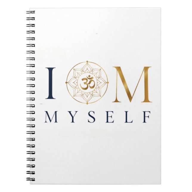 I OM Myself | Meditation & Mindfulness Notebook  (Front)