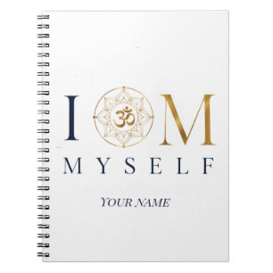 I OM Myself Personalised Meditation Notebook