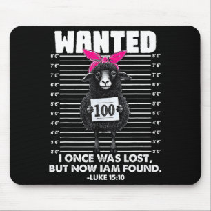 I Once Was Lost But Now I Am Found Christian Jesus Mouse Mat