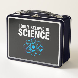 I Only Believe In Science Funny Science Lover Mini Metal Lunch Box
