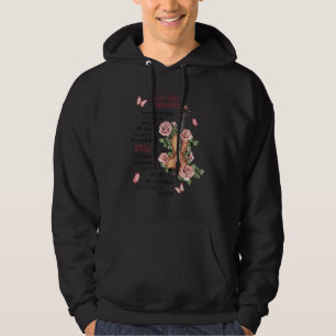 I Only Can Imagine Butterfly Flower Violin Jesus C Hoodie
