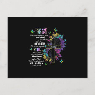 I Only Can Imagine Faith Christian Faith Jesus God Invitation Postcard