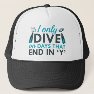 I Only Dive Trucker Hat