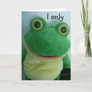 I ONLY EAT FLIES=BIRTHDAY HUMOR CARD