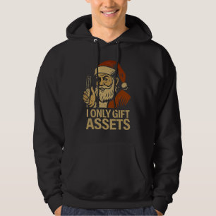 I Only Gift Assets™ Crypto Blockchain Santa Claus Hoodie