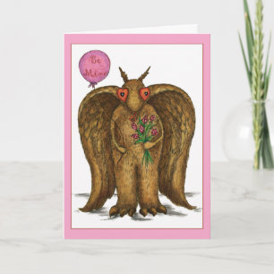 I Only Have Eyes For You Mothman Valentine Holiday Card
