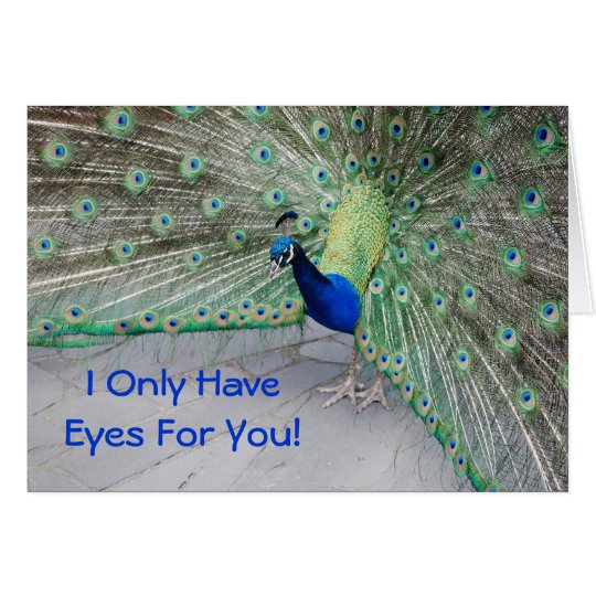 I only have eyes for you Valentine's day card