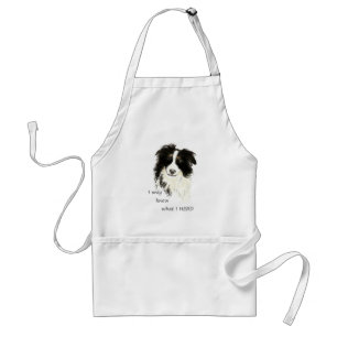 I only know what I herd Border Collie Dog Quote Standard Apron