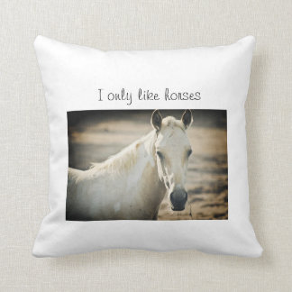 I only like horses cushion
