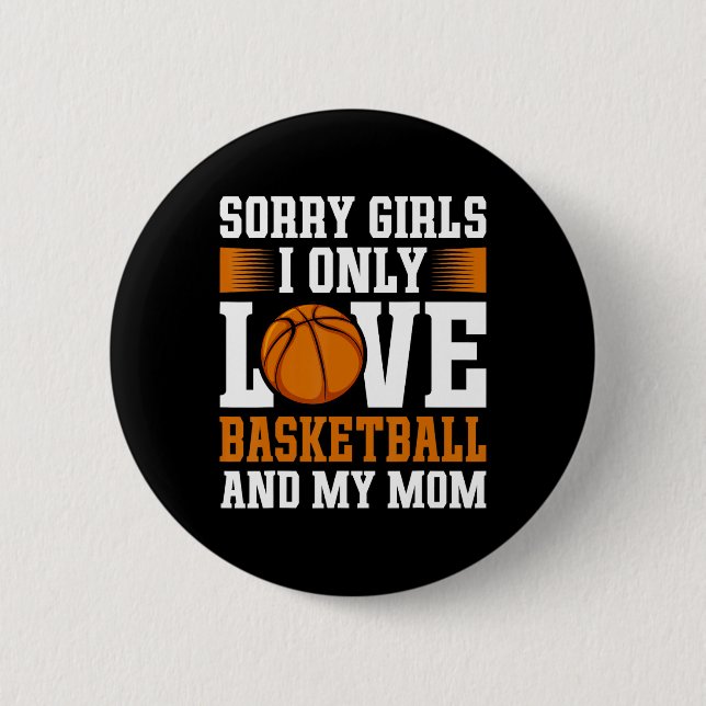 I Only Love Sketll And My Mom Valentine's Day Sket 6 Cm Round Badge (Front)