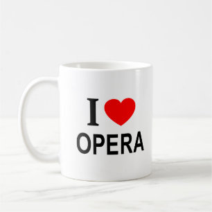 I ❤️ OPERA I LOVE OPERA I HEART OPERA COFFEE MUG