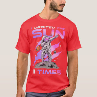 I Orbited The Sun 11 Times, 11th Birthday Astronau T-Shirt