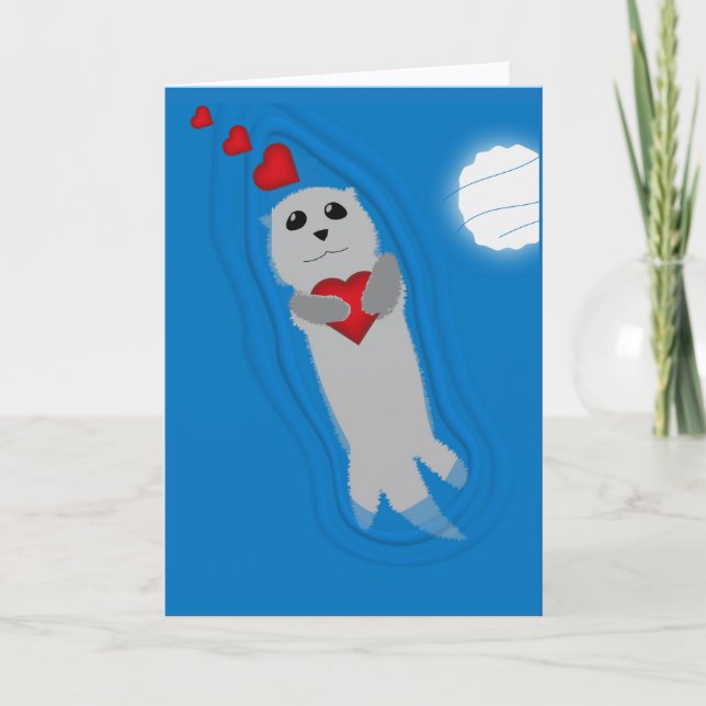 I Otter-ly Adore you Card (Front)