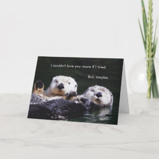 I Otter Respect You More Holiday Card