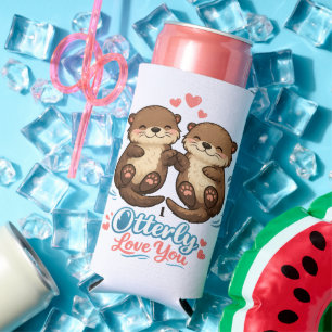 I Otterly Love You Seltzer Can Cooler