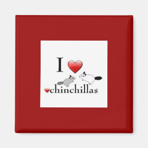 I ove chinchillas magnet