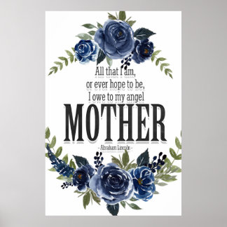 I owe to my angel mother poster