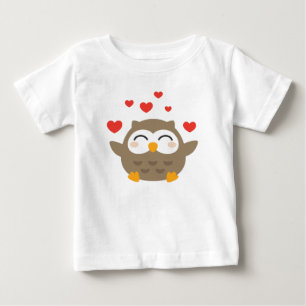 I Owl You Illustration Baby T-Shirt