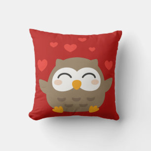 I Owl You Illustration Cushion