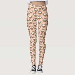 I Owl You Illustration Leggings