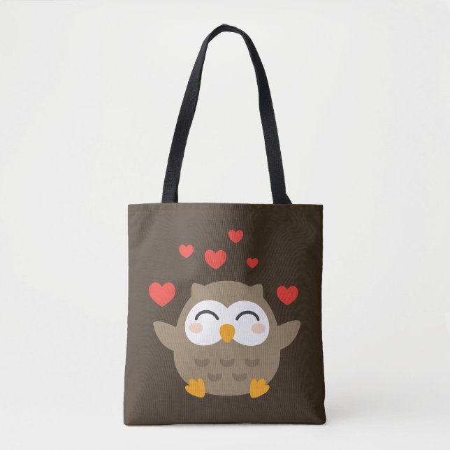 I Owl You Illustration Tote Bag (Front)
