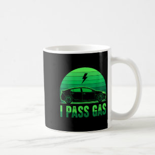 I P Gas Electric Car Funny Ev Vehicle Sunset Green Coffee Mug