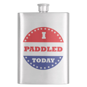 I Paddled Today Hip Flask