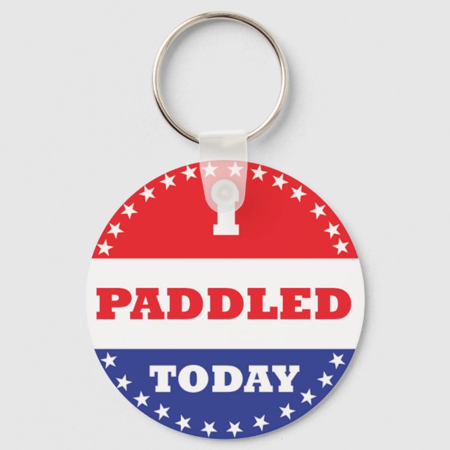 I Paddled Today Key Ring (Front)