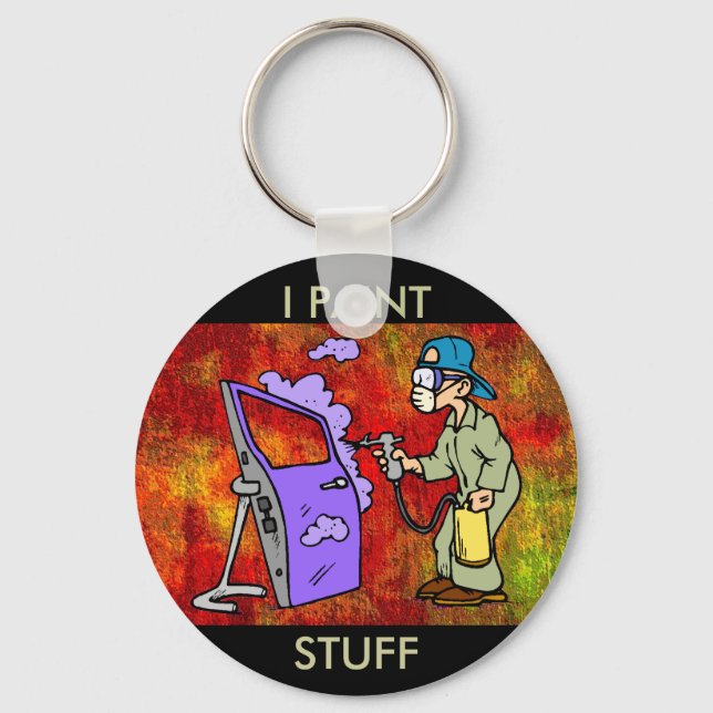 I Paint Stuff Key Ring (Front)