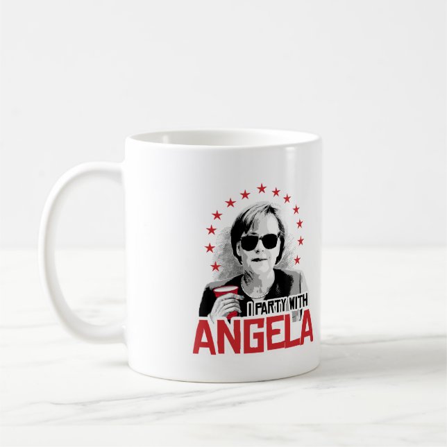I Party with Angela - -  Coffee Mug (Left)