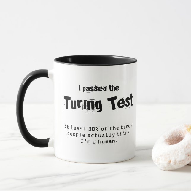 I Passed the Turing Test Mug (With Donut)