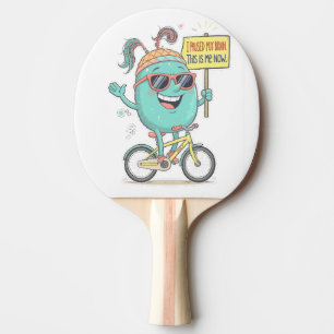 I Paused My Brain – This Is Me Now! Ping Pong Paddle