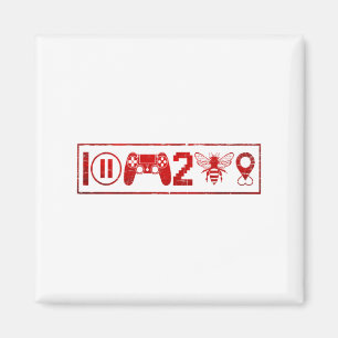 I Paused My Game To Be Here Funny Gamer Boys Men V Magnet