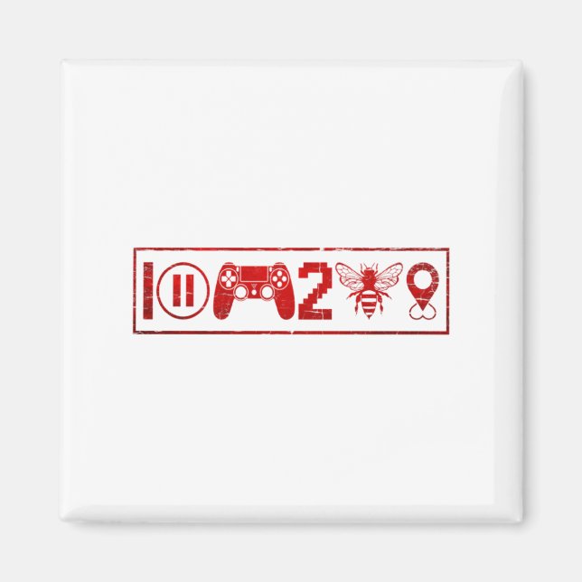 I Paused My Game To Be Here Funny Gamer Boys Men V Magnet (Front)