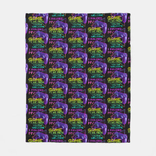 I PAUSED MY GAME TO BE HERE YOU'RE WELCOME   FLEECE BLANKET