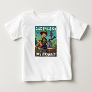 I Paused My Retro Gaming to Be Here" Funny T-Shirt