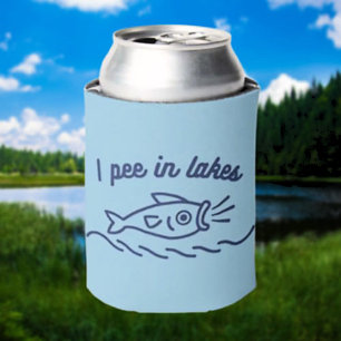 I Pee In Lakes Funny Beverage Cooler