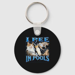 I Pee In Ols Funny Offensive Cat Meme Bootleg Grap Key Ring