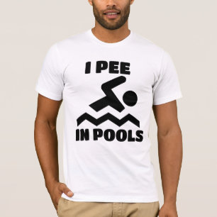 I PEE IN POOLS DAD SWIMMER T-SHIRTS