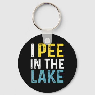 I Pee in The Lake Funny Summer Vacation Key Ring