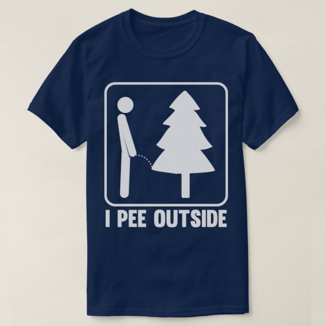 I Pee Outside Camg T-Shirt (Design Front)