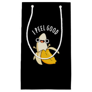 I Peel Good Funny Fruit Banana Pun Dark BG Small Gift Bag
