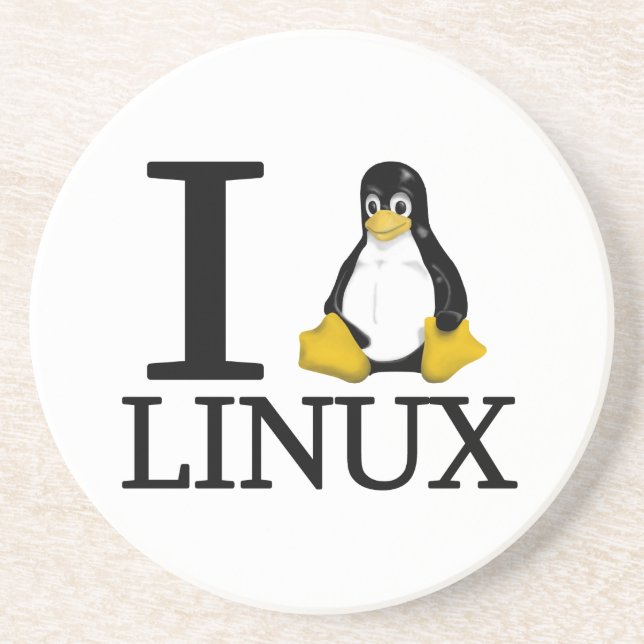 I Penguin Linux 2 Coaster (Front)