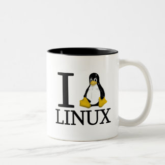 I Penguin Linux 2 Two-Tone Coffee Mug