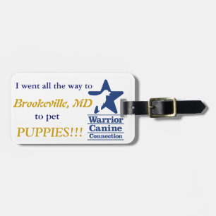 I Pet Puppies!  Luggage Tag