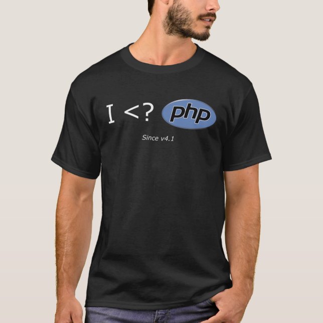 I <? PHP T-Shirt (Front)
